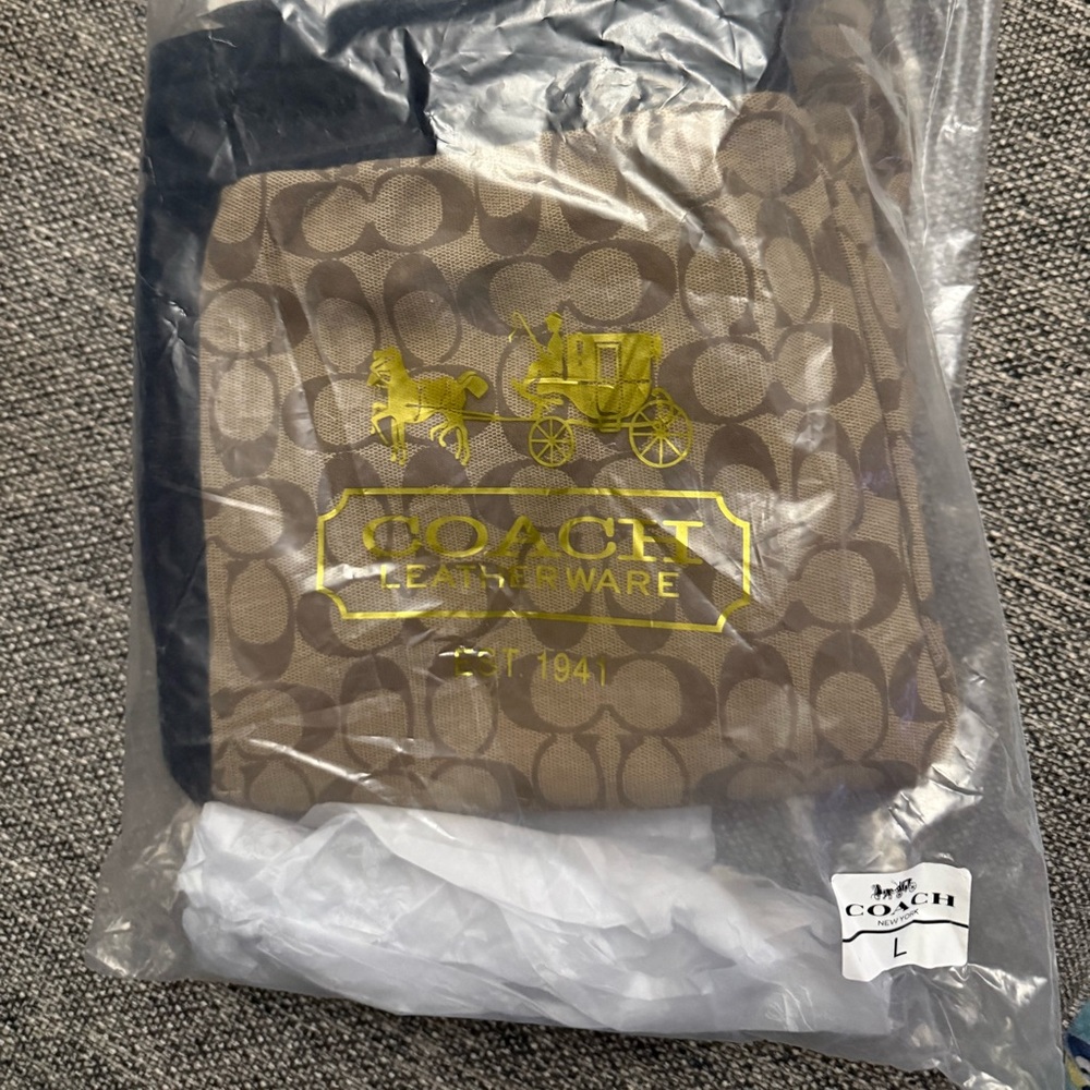 Coach Signature Joggers in Brown and Black